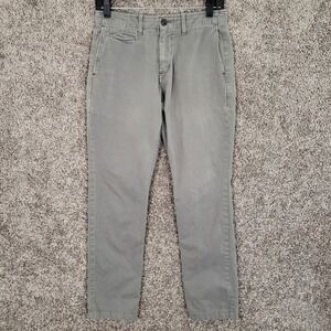 Gap The Lived In Slim Chino Pants Womens Size 28x30 Gray Cotton Blend